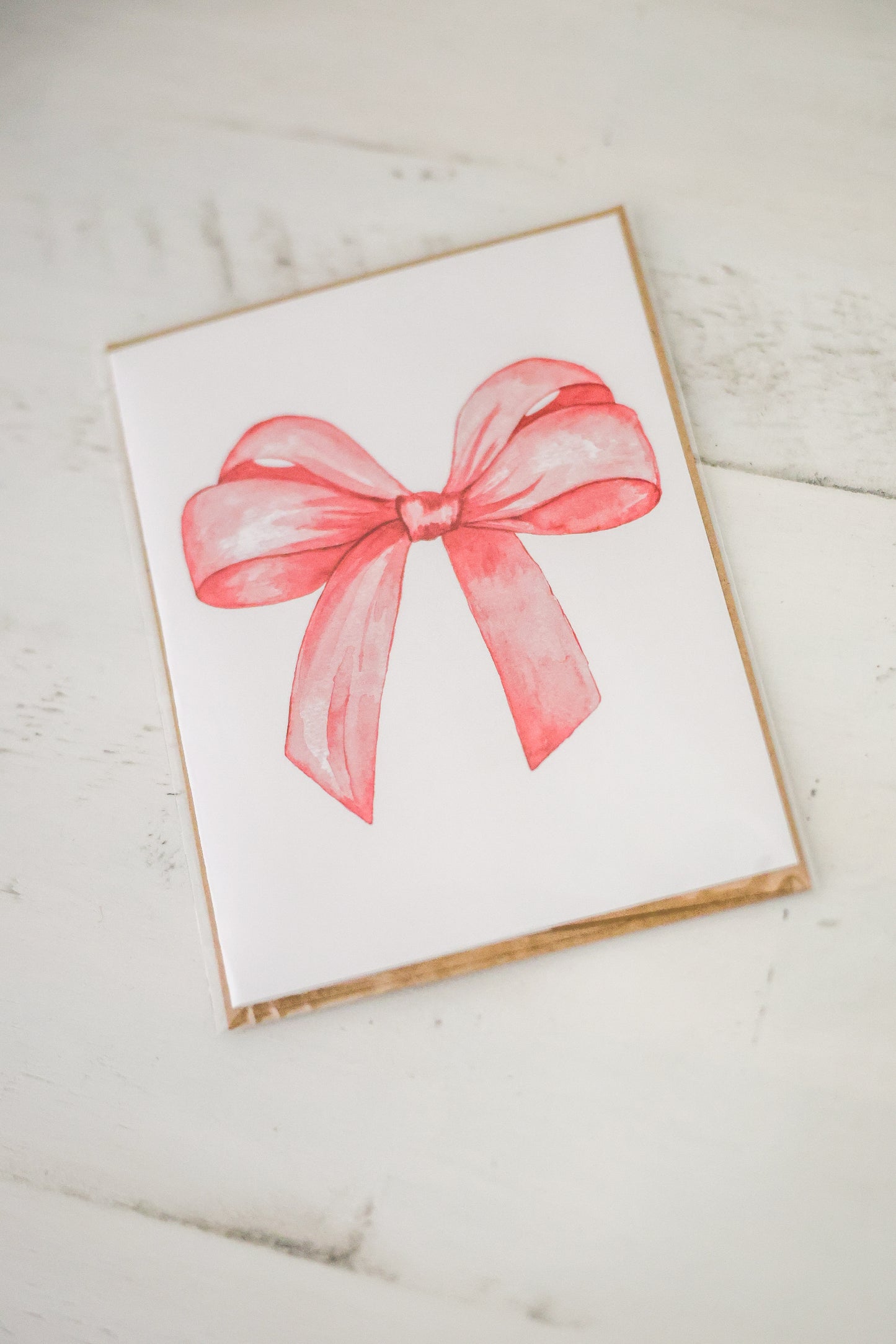 Pink Bow Card