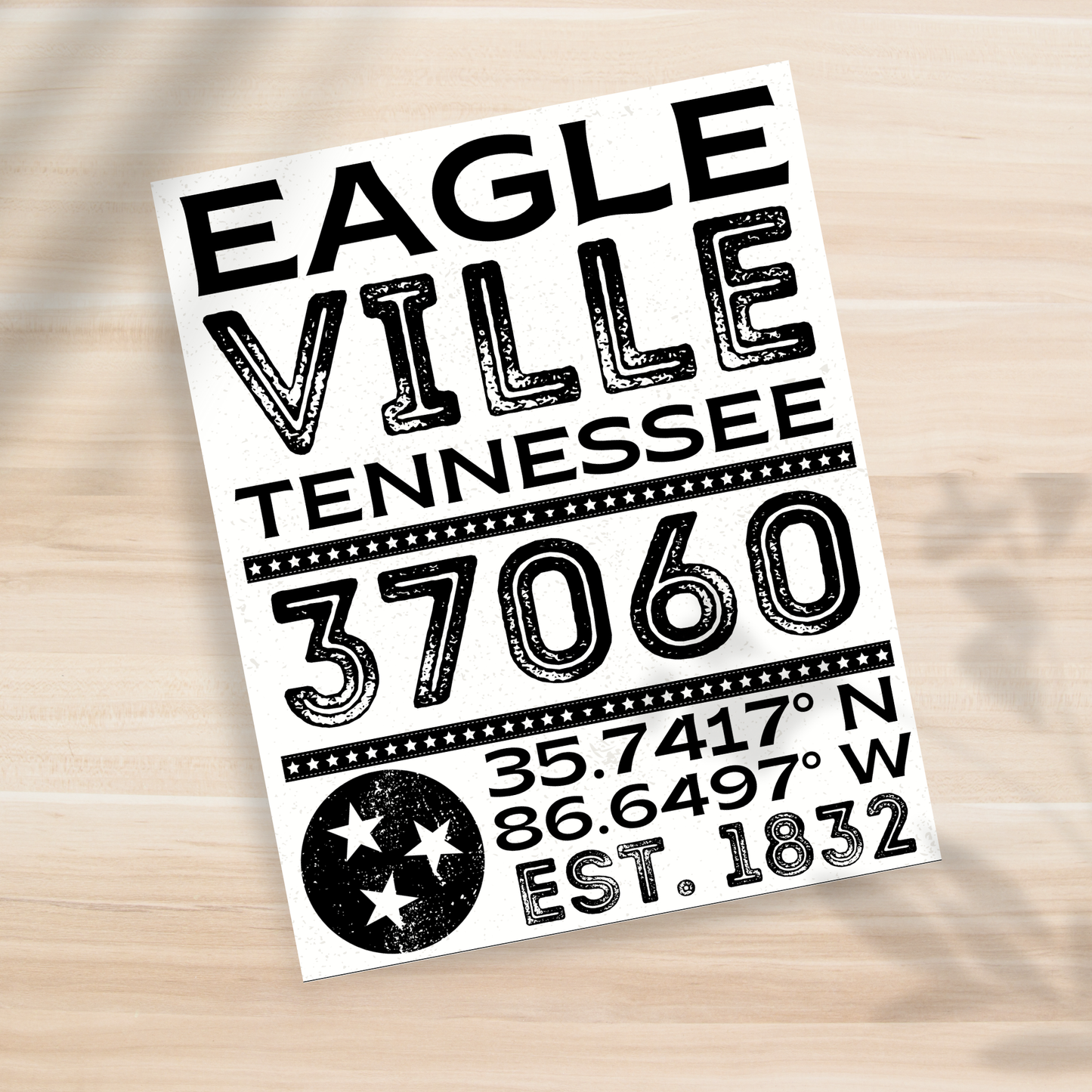 Eagleville, TN - 37060 - 8x10" Print