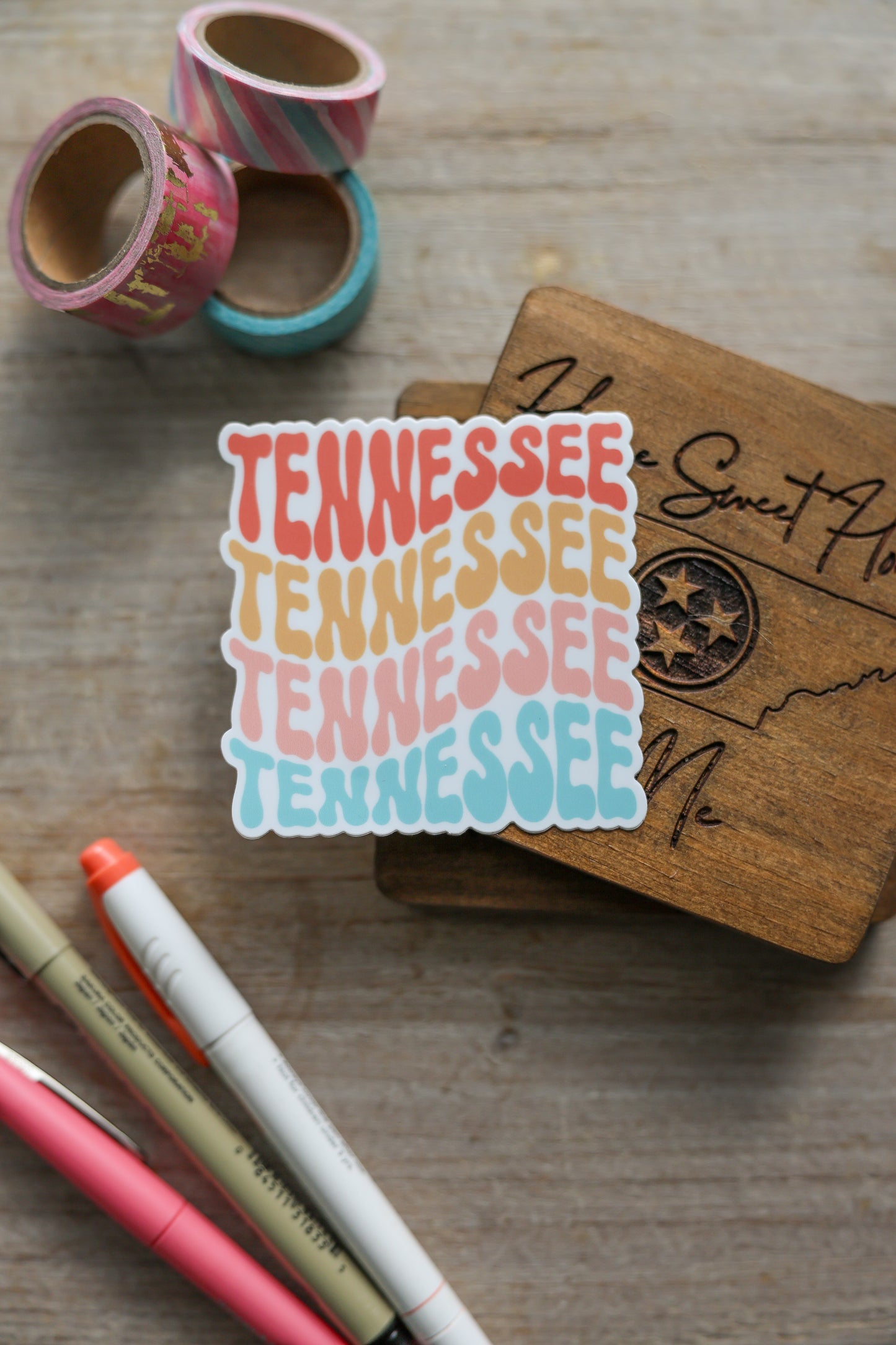 Multicolored Tennessee Sticker