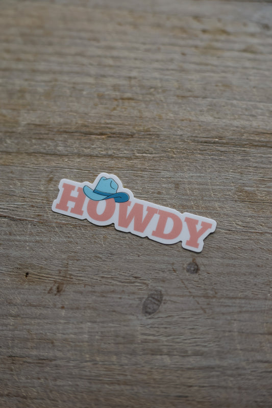 Howdy Sticker