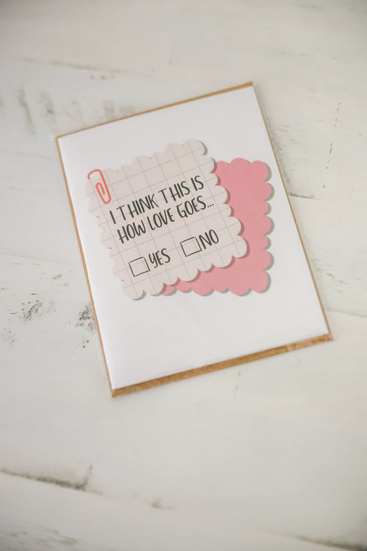 Check Yes or No Card