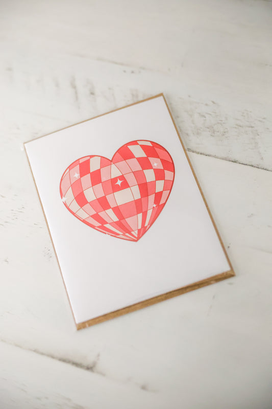 Disco Heart Card