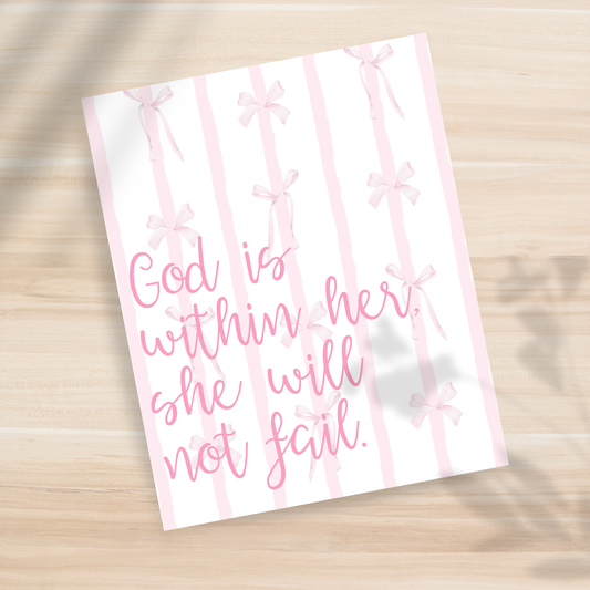 God is Within Her 8x10" Print