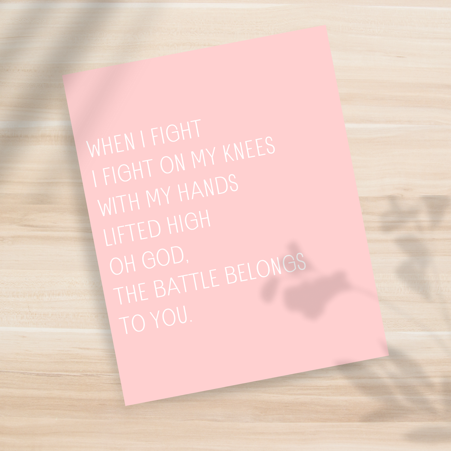 Battle Belongs to You 8x10" Print