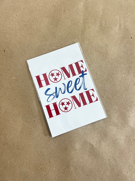 Traditional TN Home Sweet Home - 5x7"